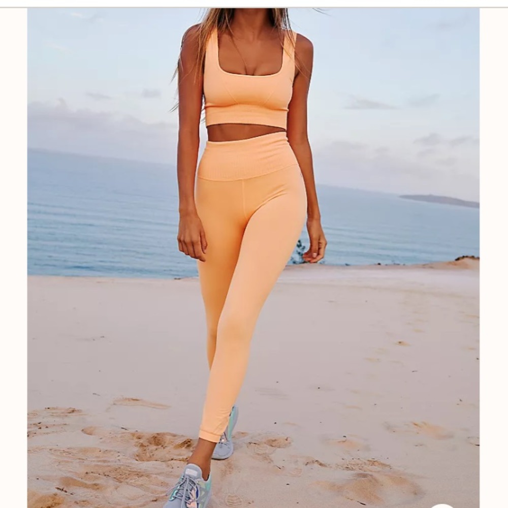 Free People High-Rise 7/8 Length Good Karma Leggings